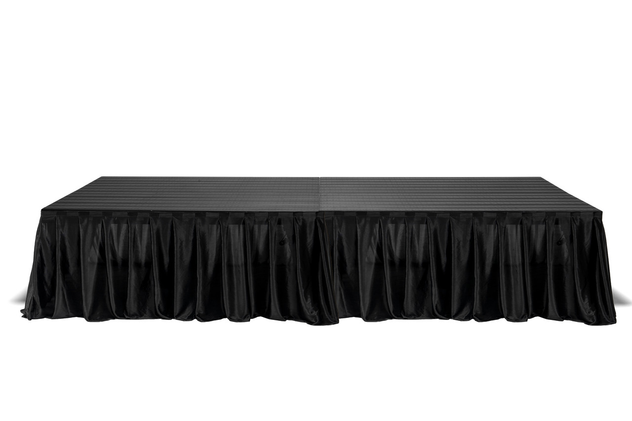 16' Stage Skirting - Black